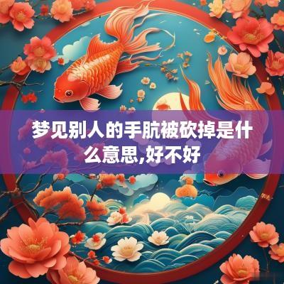 梦见别人的手肮被砍掉是什么意思,好不好