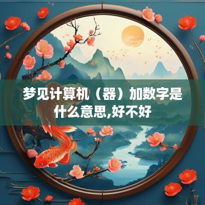 梦见计算机（器）加数字是什么意思,好不好