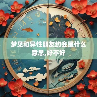 梦见和异性朋友约会是什么意思,好不好