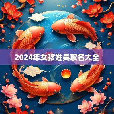 2025年女孩姓吴取名大全