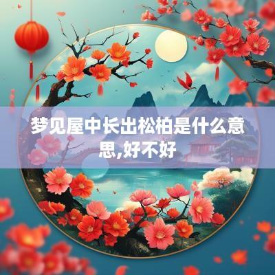 梦见屋中长出松柏是什么意思,好不好