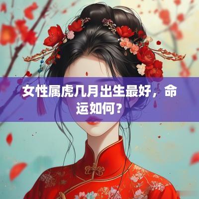 女性属虎几月出生最好，命运如何？
