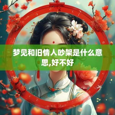 梦见和旧情人吵架是什么意思,好不好