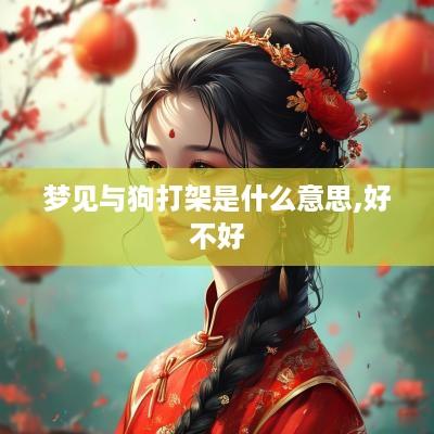 梦见与狗打架是什么意思,好不好
