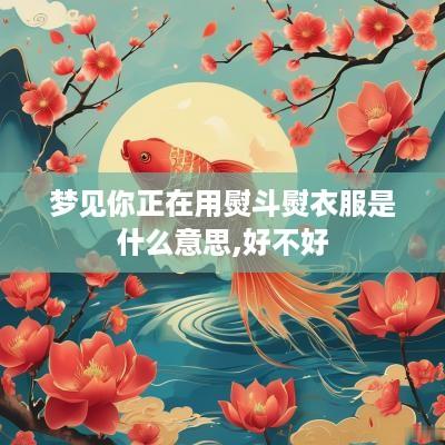 梦见你正在用熨斗熨衣服是什么意思,好不好
