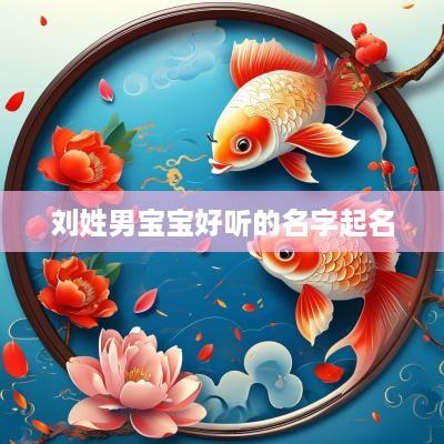 刘姓男宝宝好听的名字起名