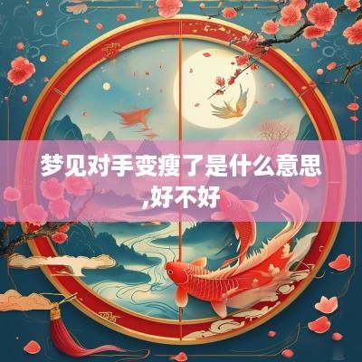 梦见对手变瘦了是什么意思,好不好