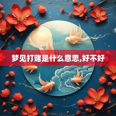 梦见打赌是什么意思,好不好