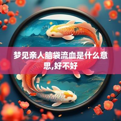 梦见亲人脑袋流血是什么意思,好不好