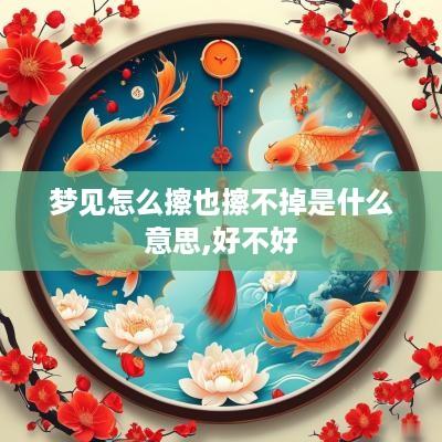 梦见怎么擦也擦不掉是什么意思,好不好