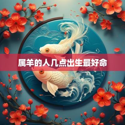 属羊的人几点出生最好命