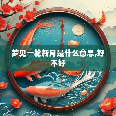 梦见一轮新月是什么意思,好不好
