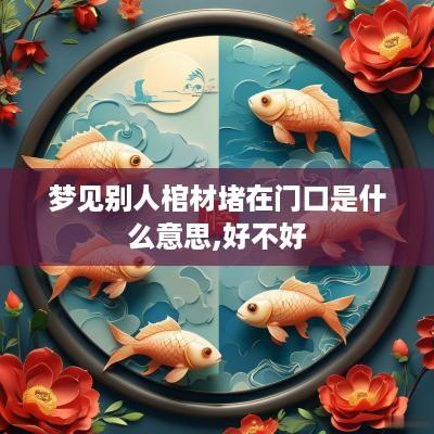 梦见别人棺材堵在门口是什么意思,好不好