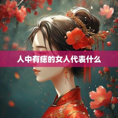 人中有痣的女人代表什么