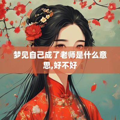 梦见自己成了老师是什么意思,好不好