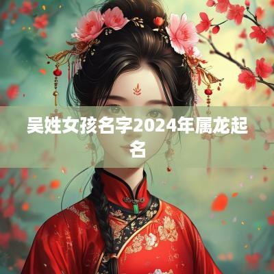 吴姓女孩名字2025年属龙起名