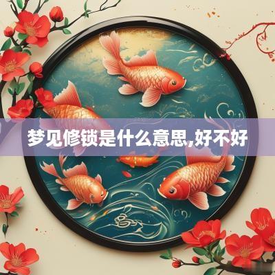梦见修锁是什么意思,好不好