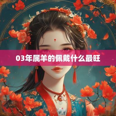 03年属羊的佩戴什么最旺