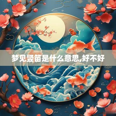 梦见竖笛是什么意思,好不好