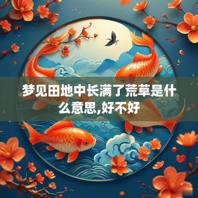 梦见田地中长满了荒草是什么意思,好不好