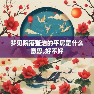 梦见院落整洁的平房是什么意思,好不好