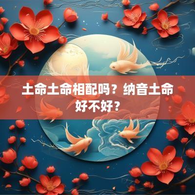 土命土命相配吗？纳音土命好不好？