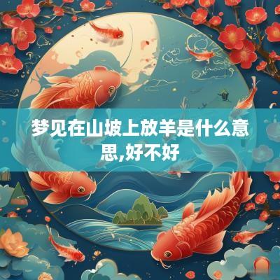 梦见在山坡上放羊是什么意思,好不好