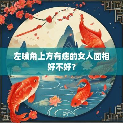 左嘴角上方有痣的女人面相好不好？