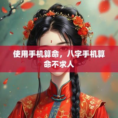 使用手机算命，八字手机算命不求人