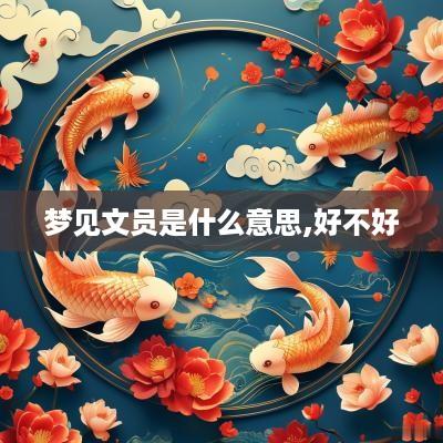 梦见文员是什么意思,好不好