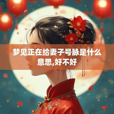 梦见正在给妻子号脉是什么意思,好不好