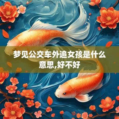 梦见公交车外追女孩是什么意思,好不好