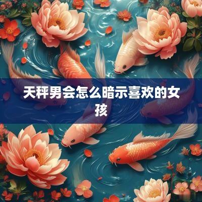 天秤男会怎么暗示喜欢的女孩