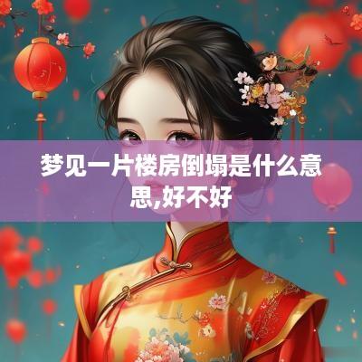 梦见一片楼房倒塌是什么意思,好不好