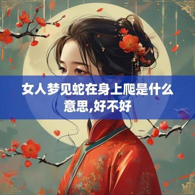 女人梦见蛇在身上爬是什么意思,好不好