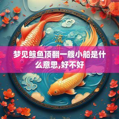梦见鲸鱼顶翻一艘小船是什么意思,好不好