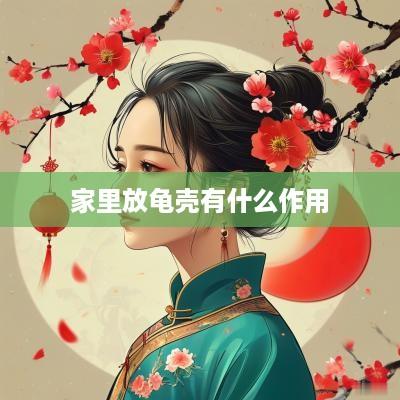 家里放龟壳有什么作用