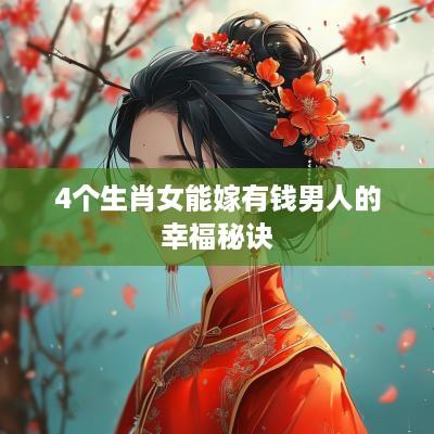 4个生肖女能嫁有钱男人的幸福秘诀