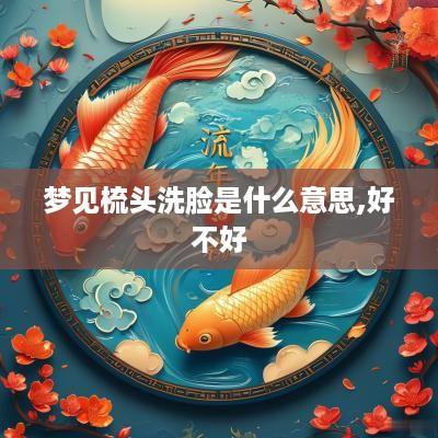 梦见梳头洗脸是什么意思,好不好