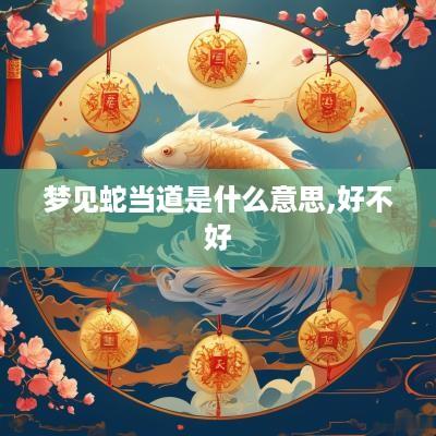 梦见蛇当道是什么意思,好不好