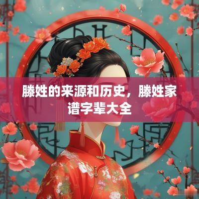 滕姓的来源和历史，滕姓家谱字辈大全