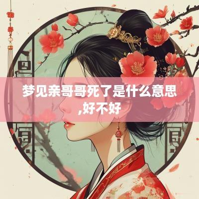 梦见亲哥哥死了是什么意思,好不好
