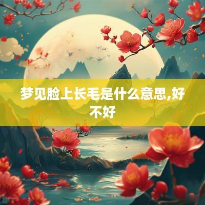 梦见脸上长毛是什么意思,好不好