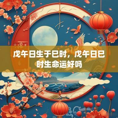 戊午日生于巳时，戊午日巳时生命运好吗
