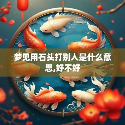 梦见用石头打别人是什么意思,好不好
