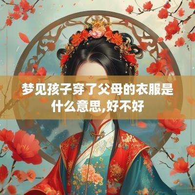 梦见孩子穿了父母的衣服是什么意思,好不好