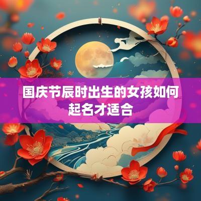 国庆节辰时出生的女孩如何起名才适合