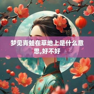 梦见青蛙在草地上是什么意思,好不好