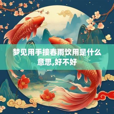 梦见用手接春雨饮用是什么意思,好不好