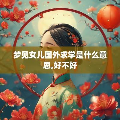 梦见女儿国外求学是什么意思,好不好